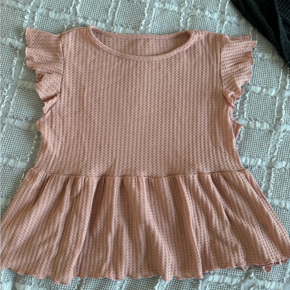 SHEIN pink/peach flattering blouse, medium